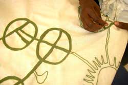 Embroidery in Progress