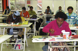 Learners doing exercise